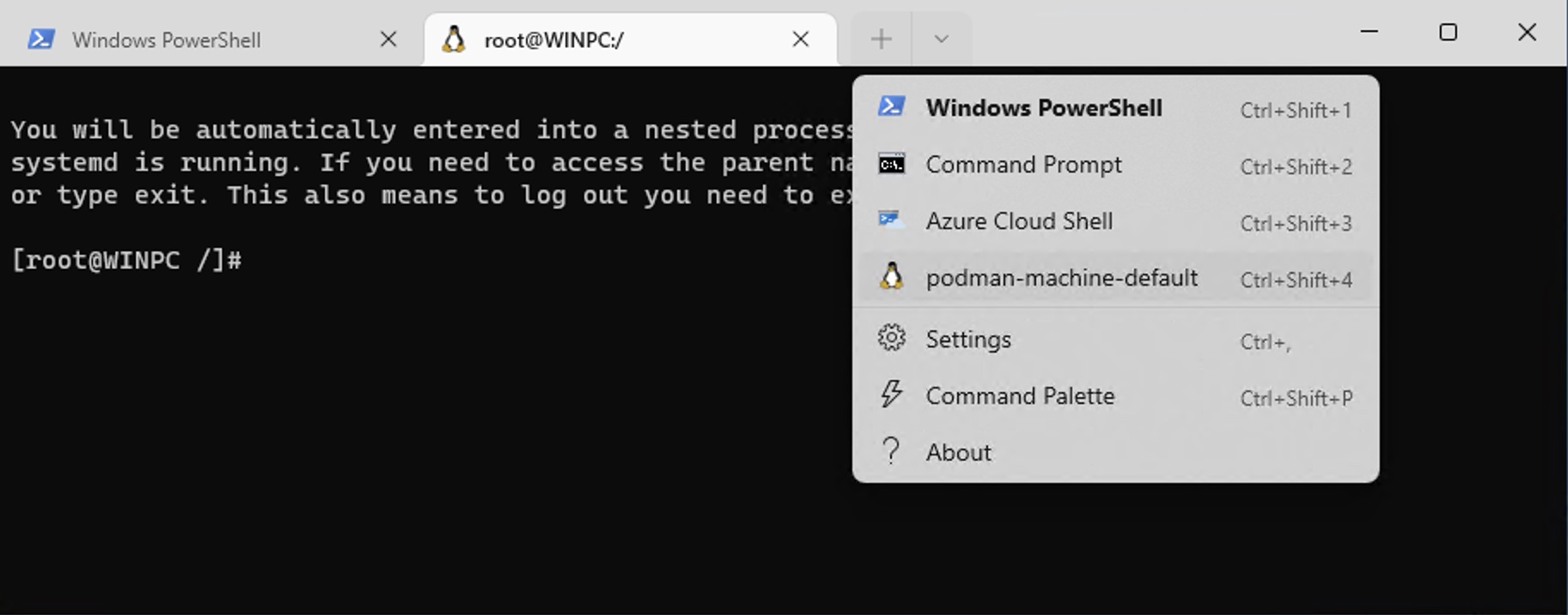 Using WSL in Windows Terminal